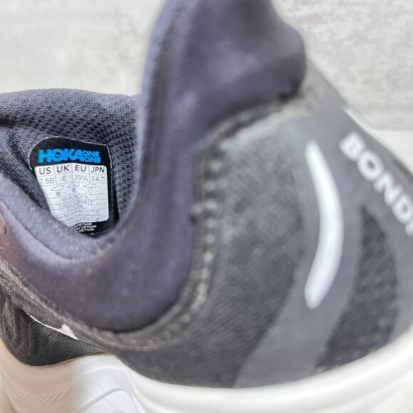 Hoka One One Bondi 9 Running Shoes - Women's Size 7.5 - Black - Picture 9 of 9